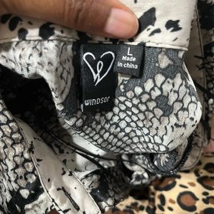 Snake print top/dress